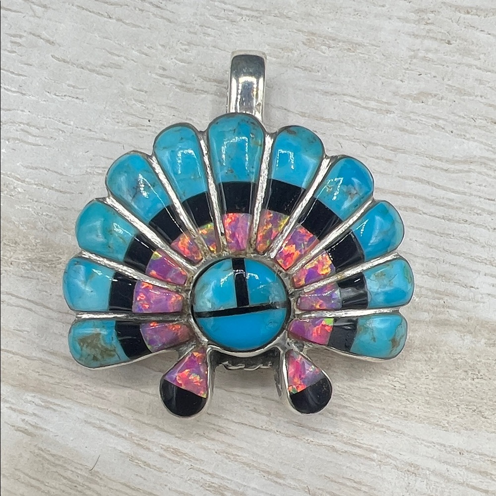Sterling Silver 925 Turquoise Pendant